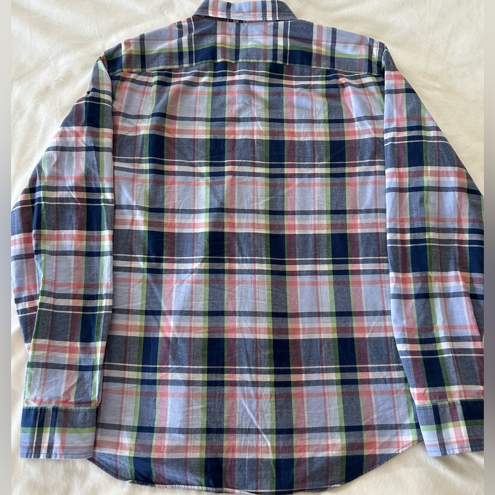 J Crew Summer Plaid Button Down - Picture 2 of 5
